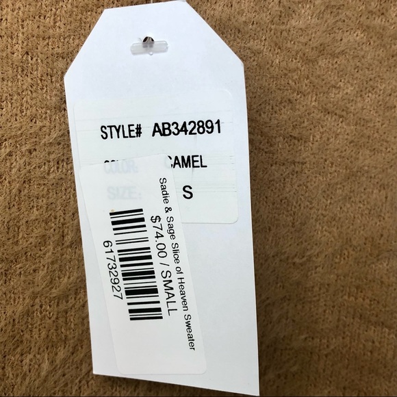 NWT Sadie & Sage slice of heaven high low sweater - Picture 11 of 12